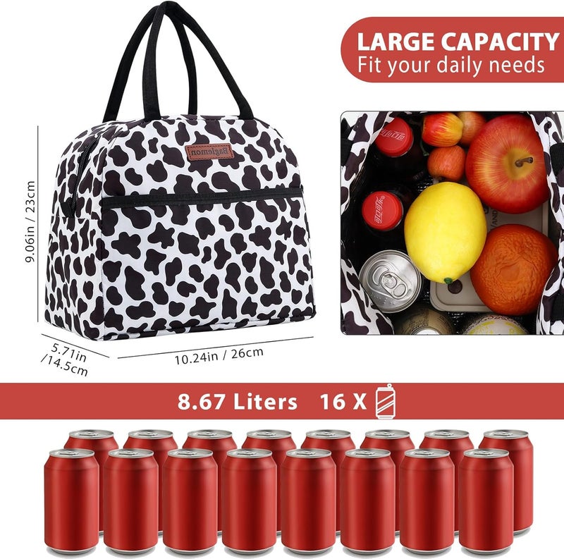Baglemon Insulated Lunch Bag for Women Men, Lunch Containers Reusable High Capacity Lunch Tote Bags for Work Picnic - Image 2